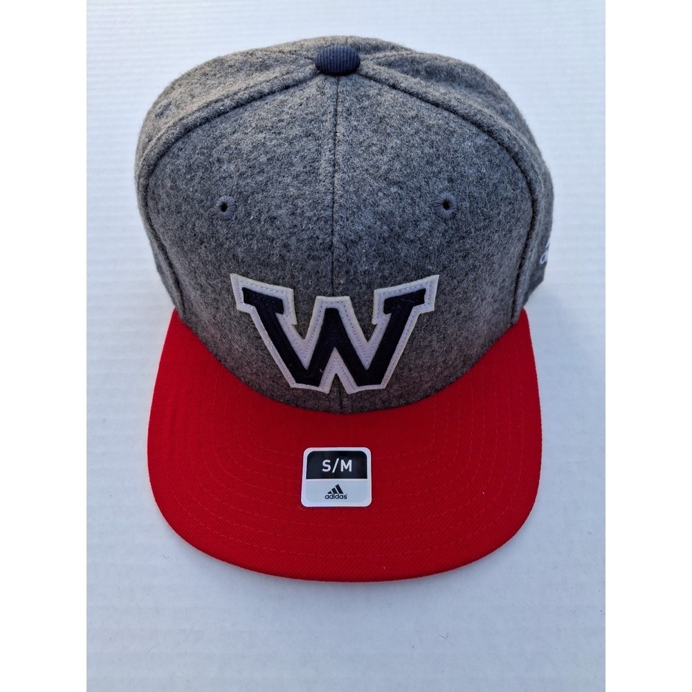 Washington Wizards Adidas Fitmax 70 Gray Retro Fitted Flat Bill Hat - S/M - New!